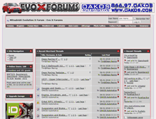 Tablet Screenshot of evoxforums.com