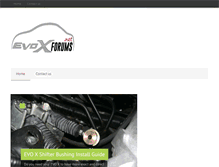 Tablet Screenshot of evoxforums.net